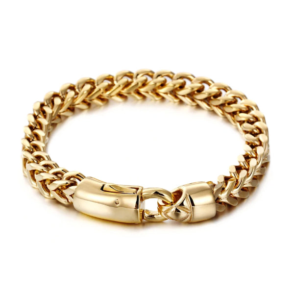 Gold Lobster Chain Bracelet 8mm | Classy Men Collection