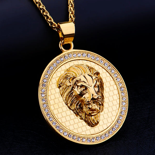 gold lion pendant meaning