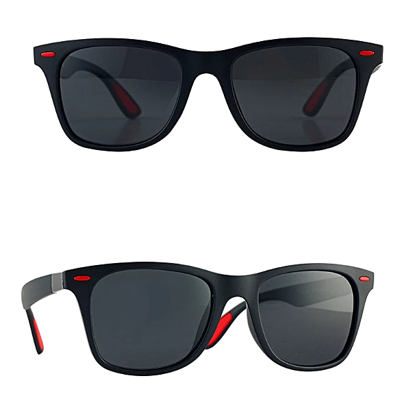 Black & Red Polarized Beach Sunglasses for Men | Classy Men Collection
