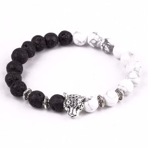 black and white bead bracelet