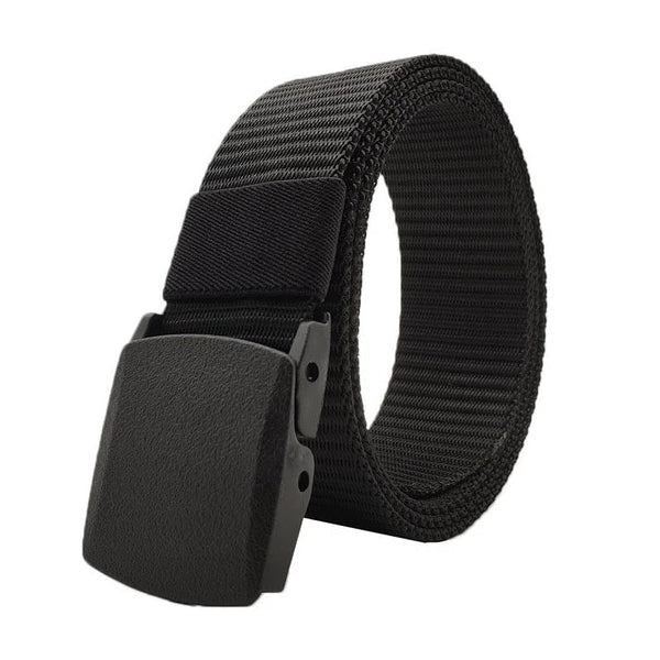 Black Web Belt With Plastic Buckle | Classy Men Collection