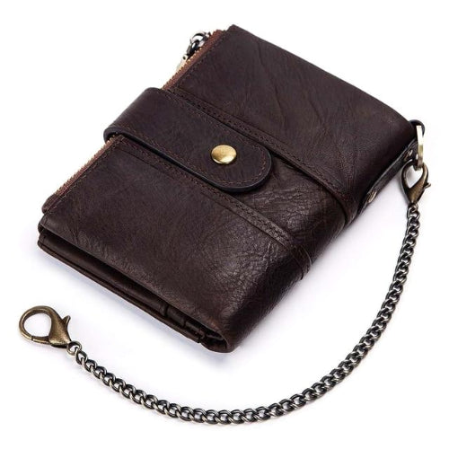 Mens Leather Wallet With Chain | Classy Men Collection