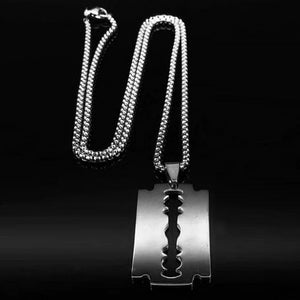 Black Square Cube Pendant Necklace for Men