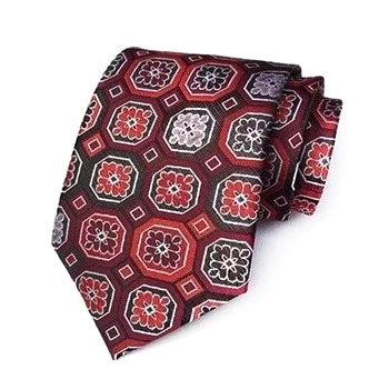 Formal Red Paisley 100% Silk Necktie