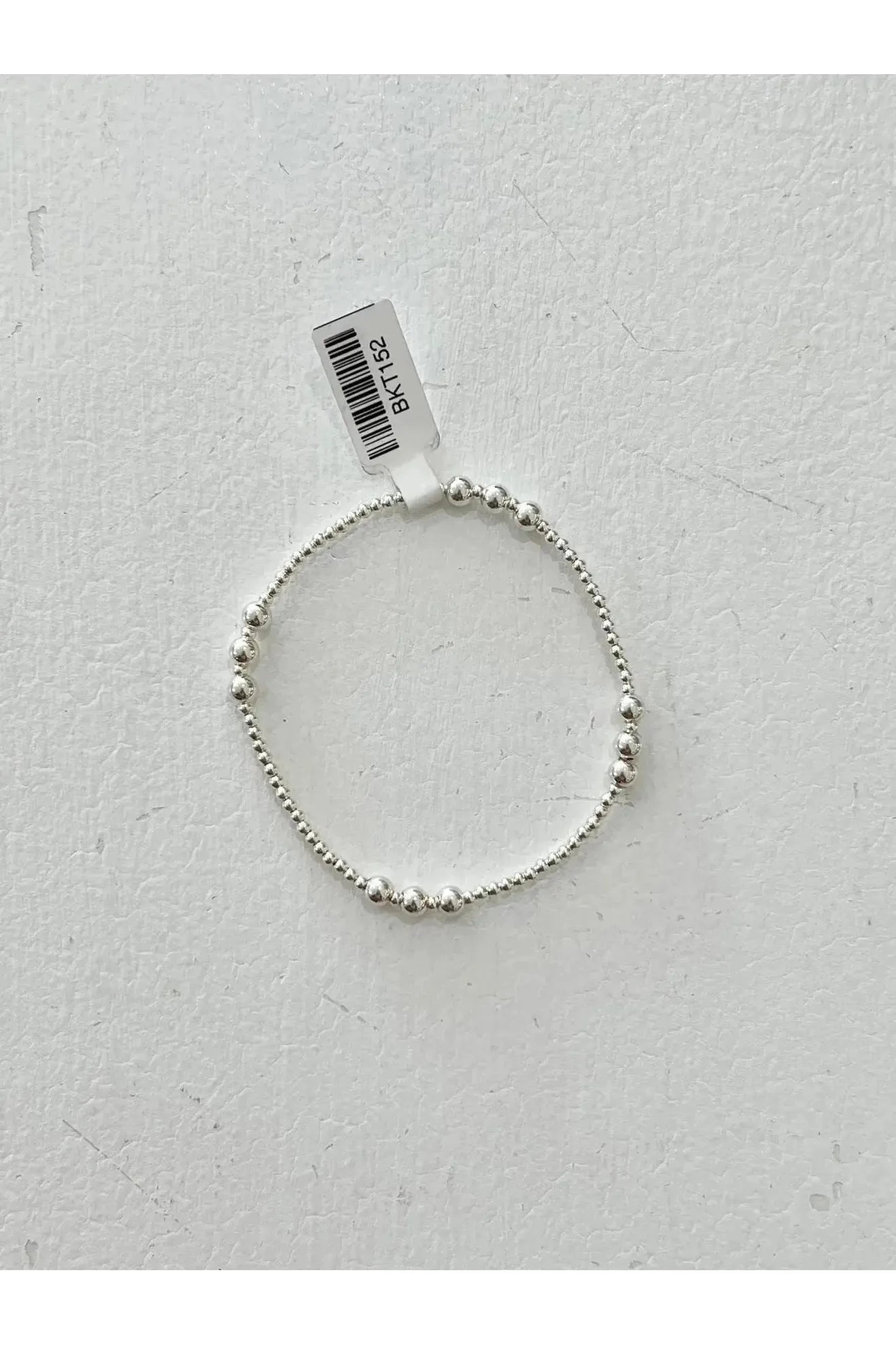 Sterling Silver Beaded 2mm with 4mm Beads Bracelet