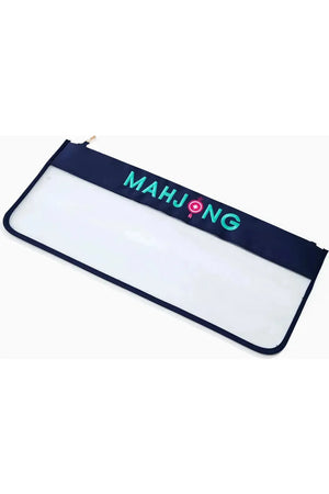 Navy Stitched Mahjong Bag - Carrie Dunham