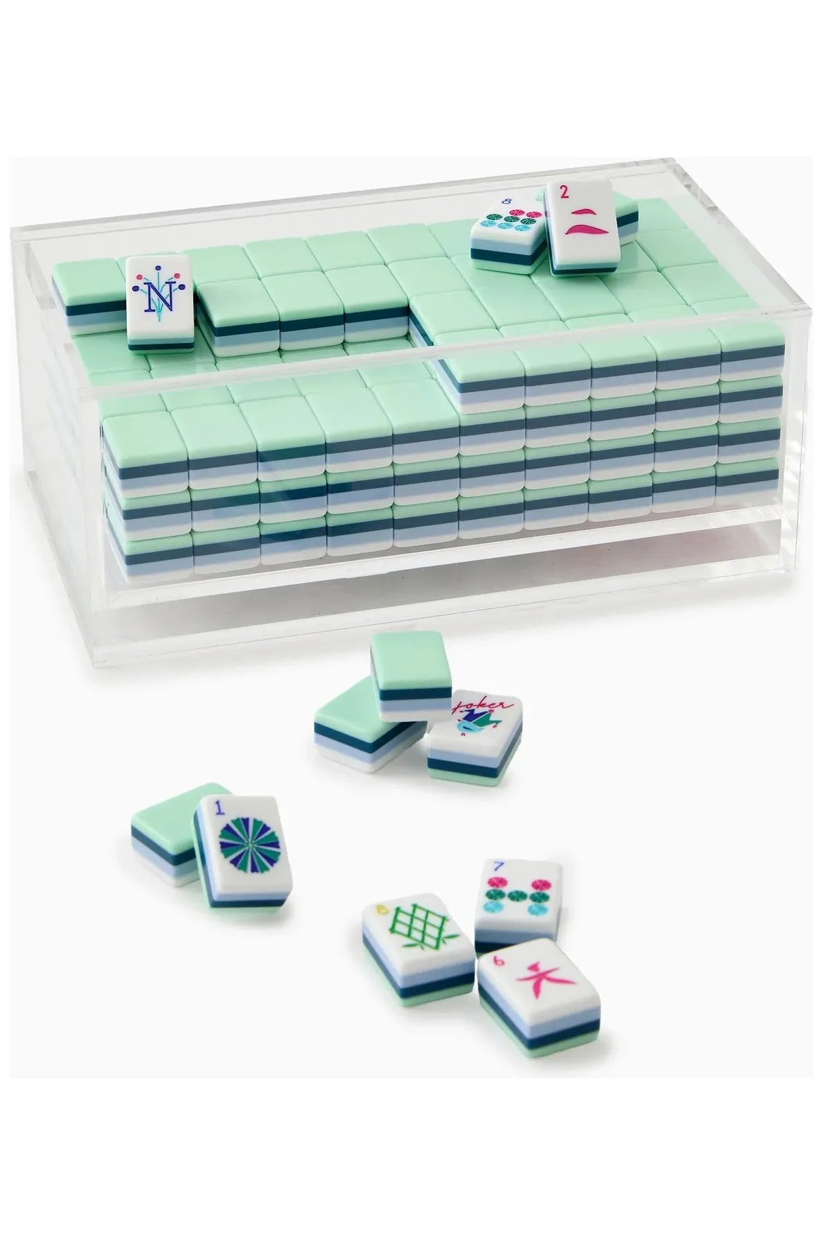 Clear Lid Mahjong Acrylic Box - Image 3