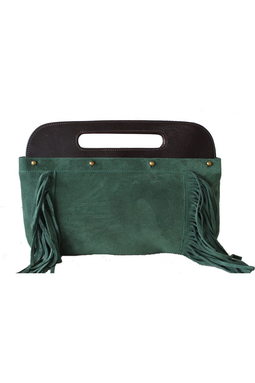 forest green clutch