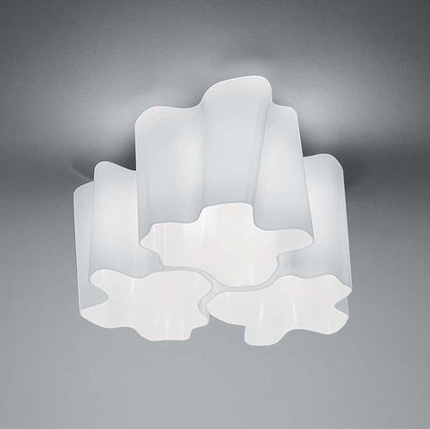 Artemide 04580 Logico Triple Nested Max 150w E26 A19 Ceiling Light 120v Seginuslighting Com