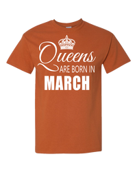 Thumbnail for Queens are born in March_T-Shirt_840 - JaZazzy 