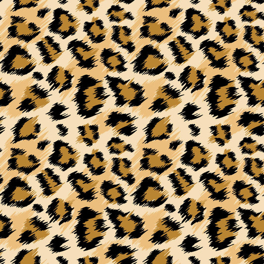 Orange & Black LEOPARD SPOTS Pattern #1 Adhesive Vinyl or HTV Heat Transfer  Vinyl