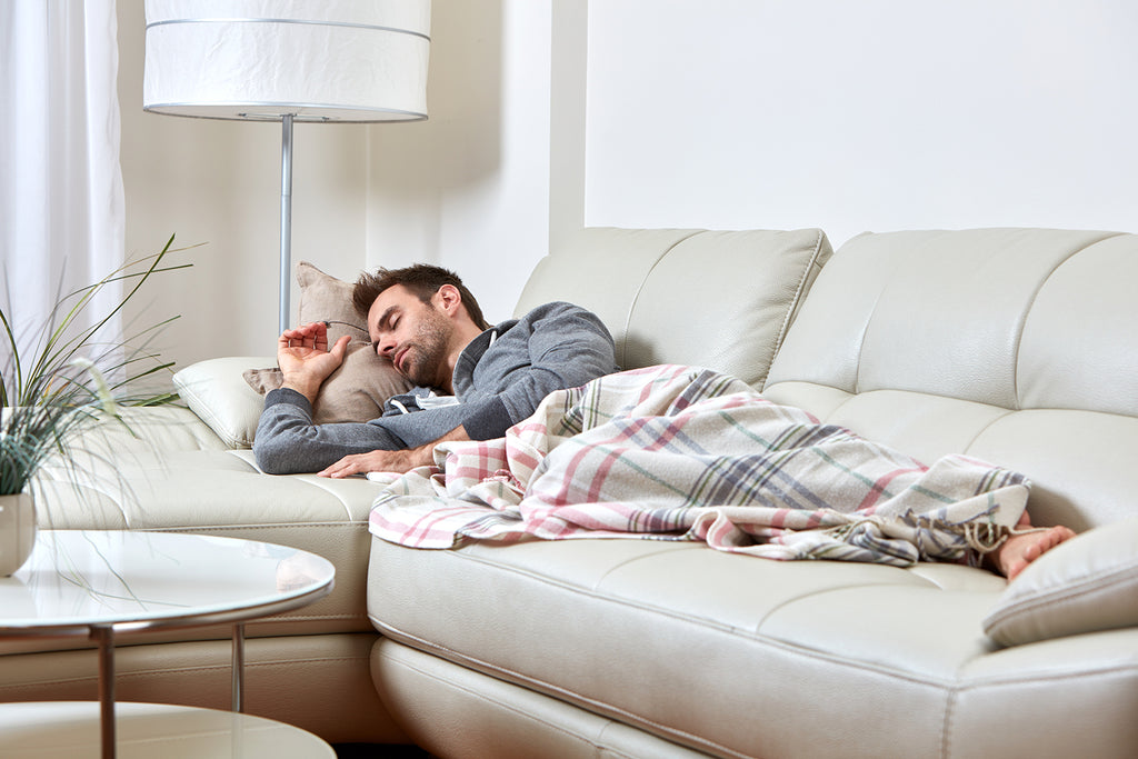 Sleeping In The Living Room Sofa