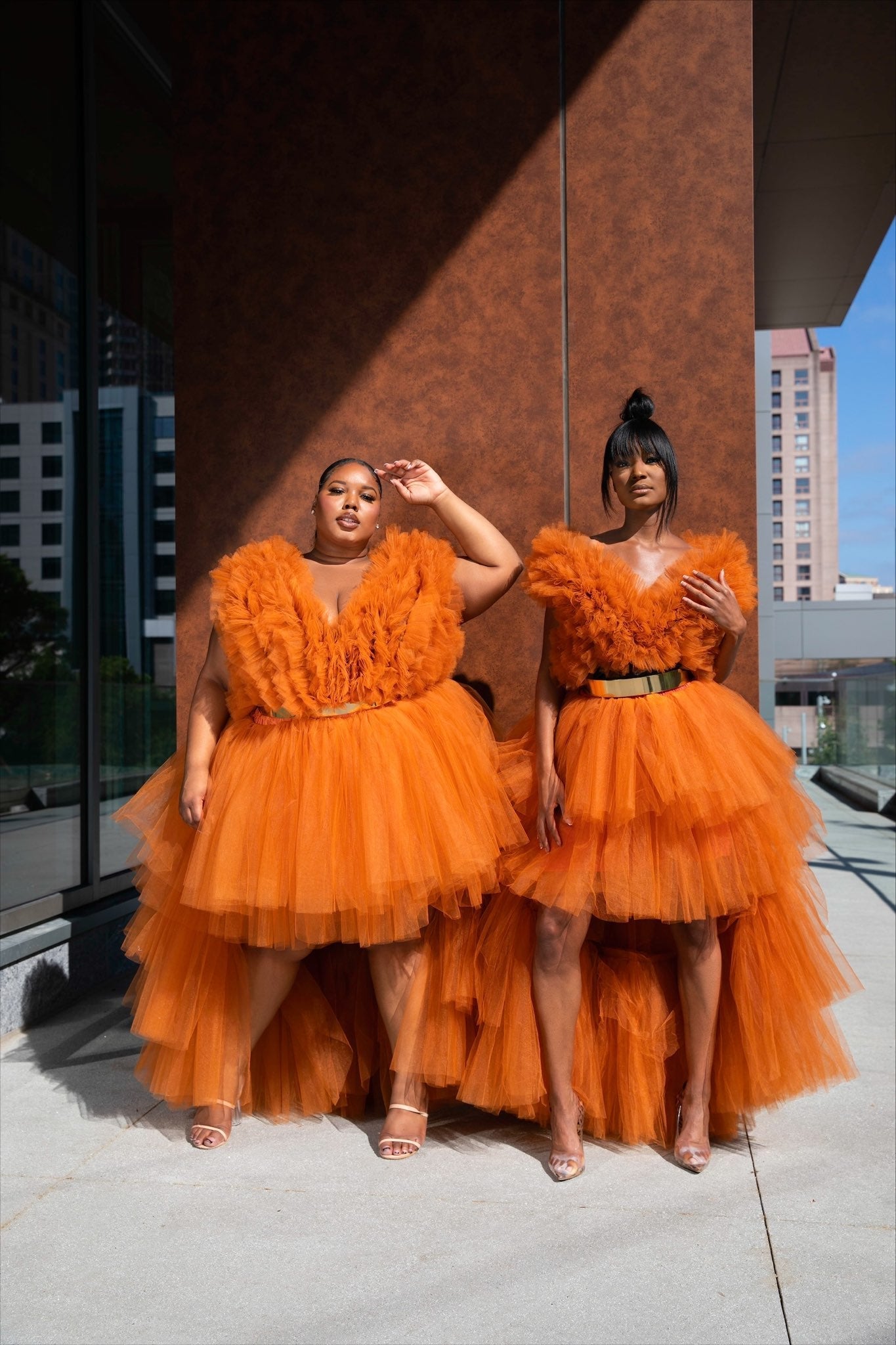 Custom Burnt Orange skirt set