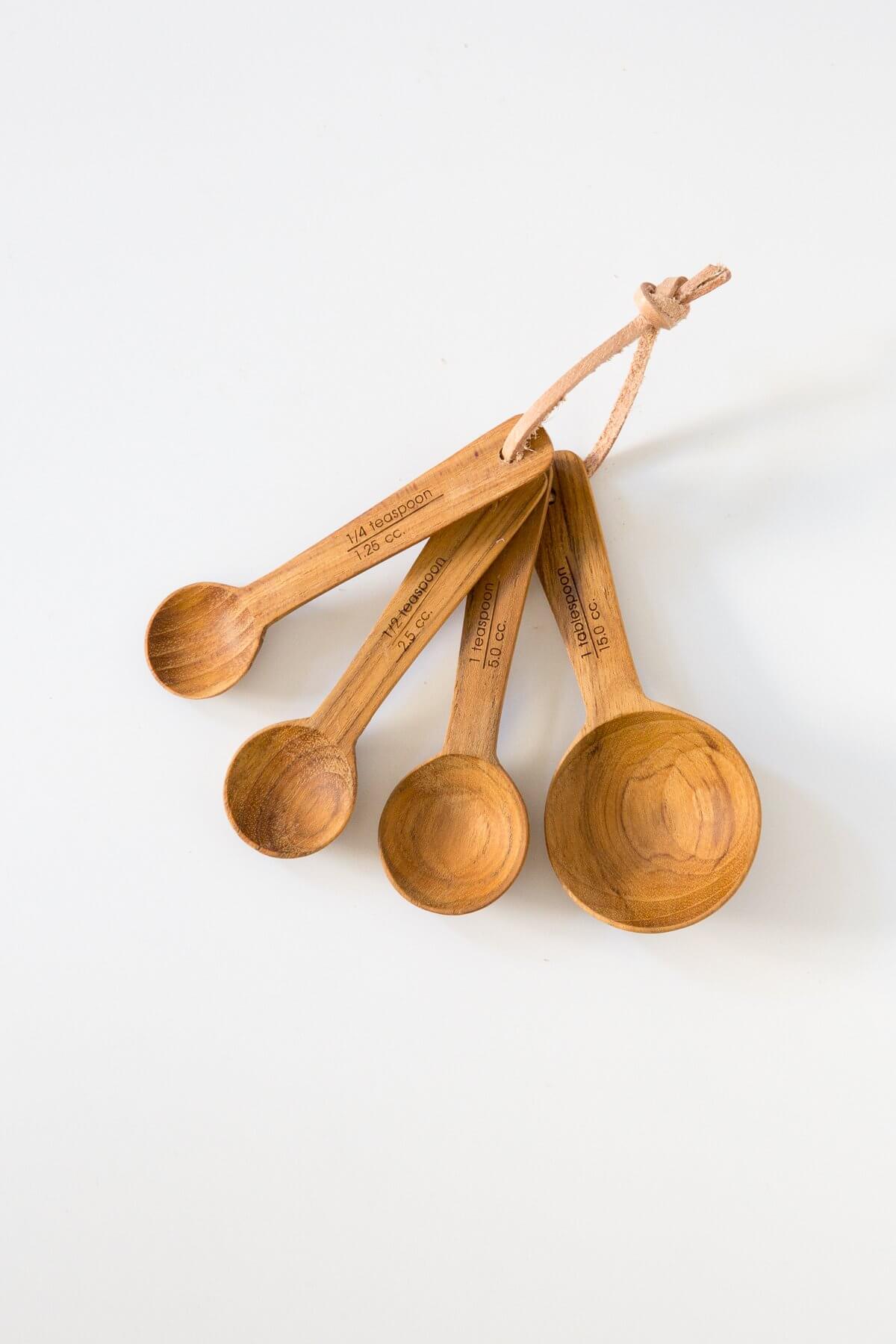 Teak Measuring Spoons Set – Be Home