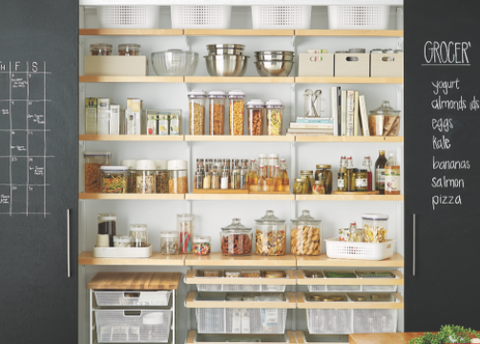 Chak board as a style tip for home pantry decoration