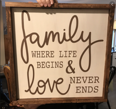 A quote signage for home decor 