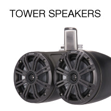 Boat Audio tower speakers banner