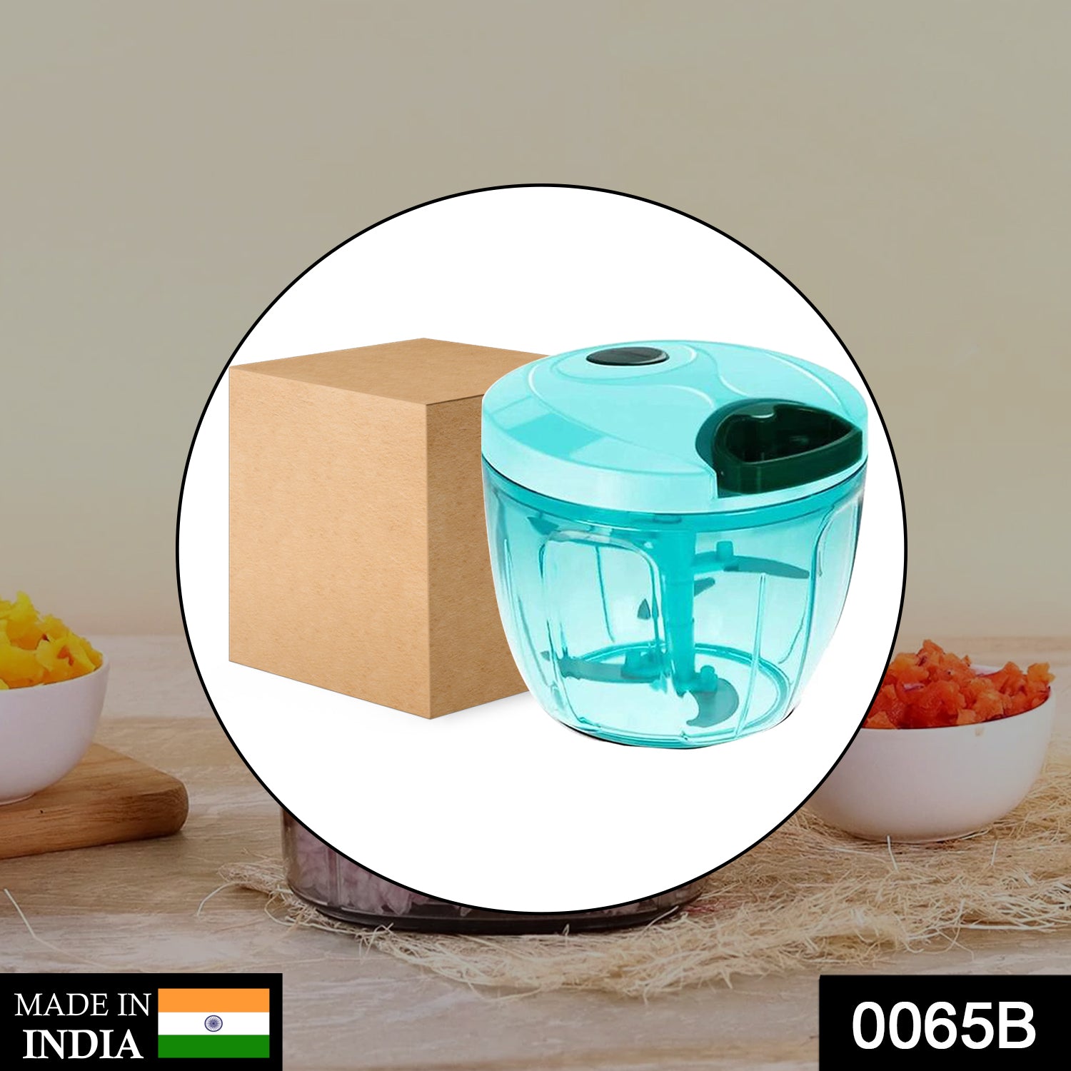 2197 Manual Food Chopper, Compact & Powerful Hand Held Vegetable Chopper (900ml)