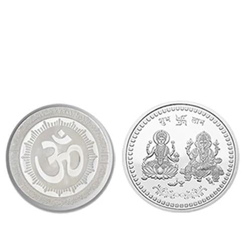 Silver color Coin for Gift & Pooja (Not silver metal)