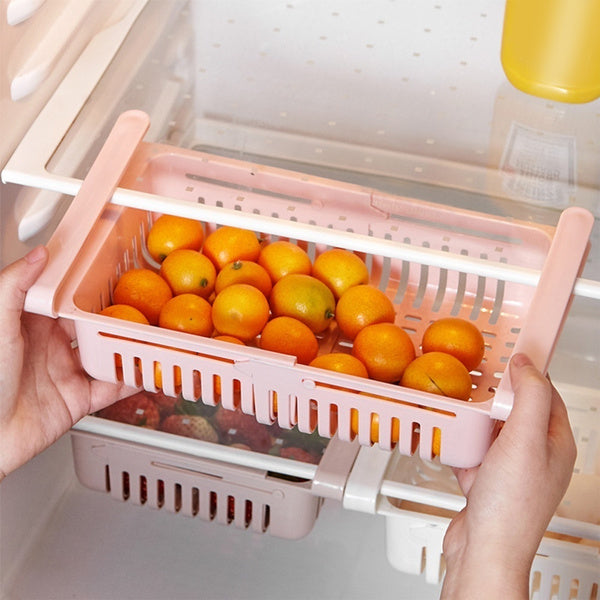 Adjustable Vegetable Storage Rack (Multi Coloured)