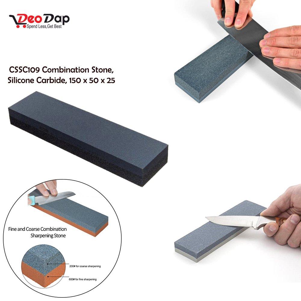 Silicone Carbide Combination Stone Knife Sharpener for Both Knives and Tools