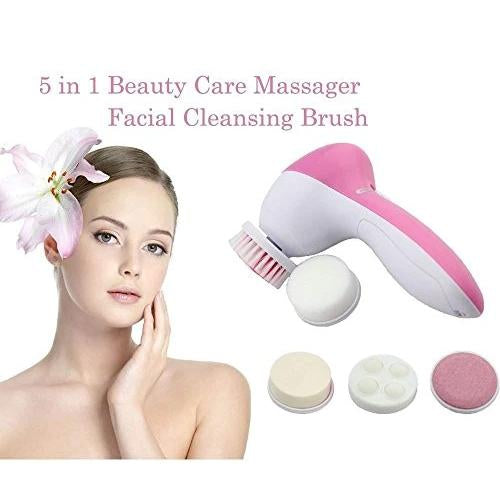 -5-in-1 Smoothing Body & Facial Massager (Pink)