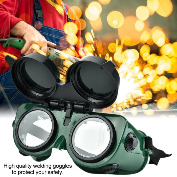 Welding Goggles (Dark Green, Large)