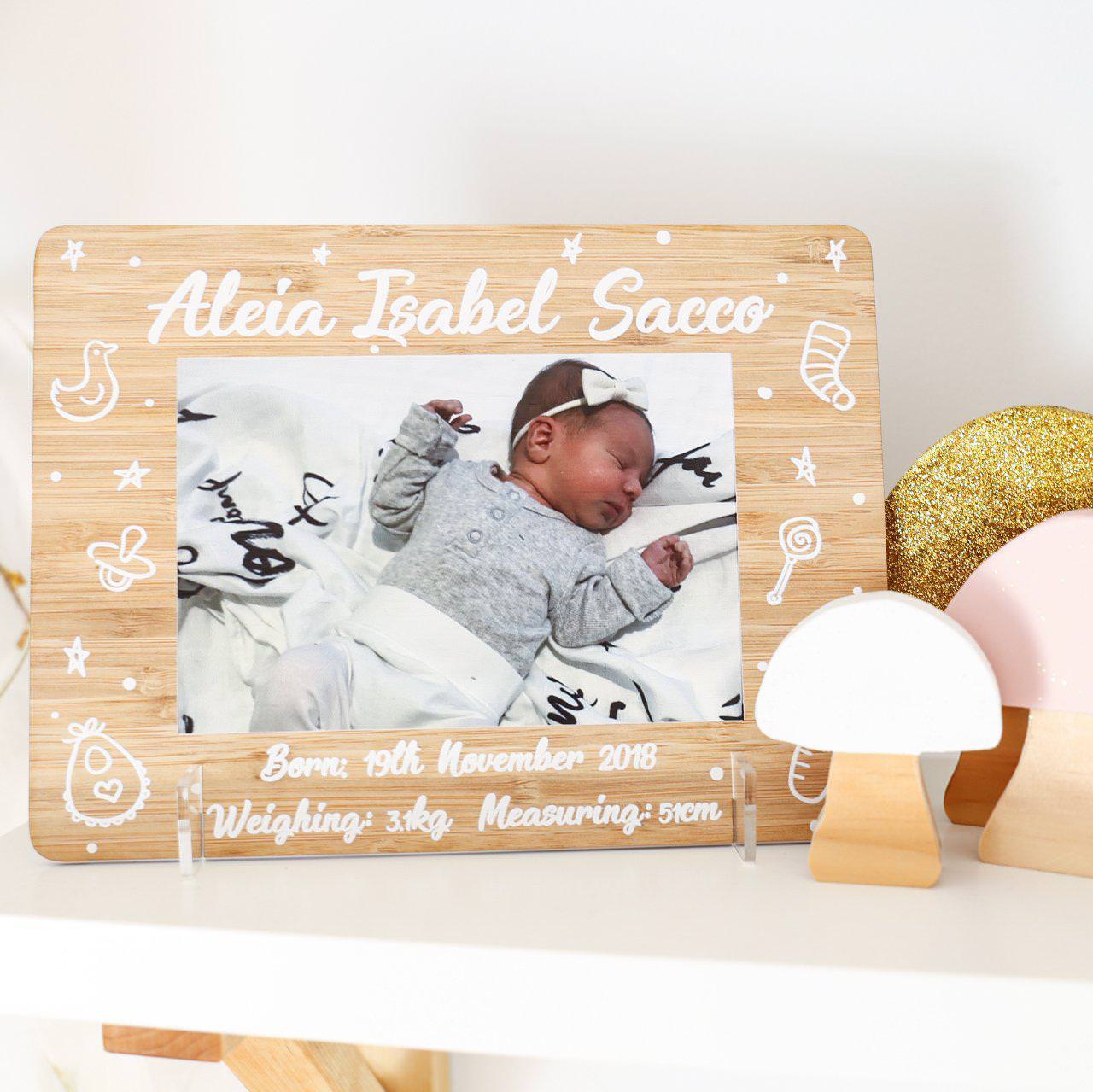 Pregnancy Announcement Printed Frame - CMC Gold