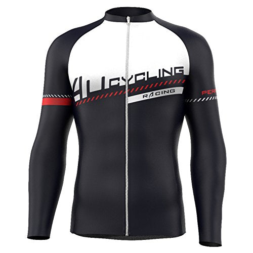 black red cycling jersey