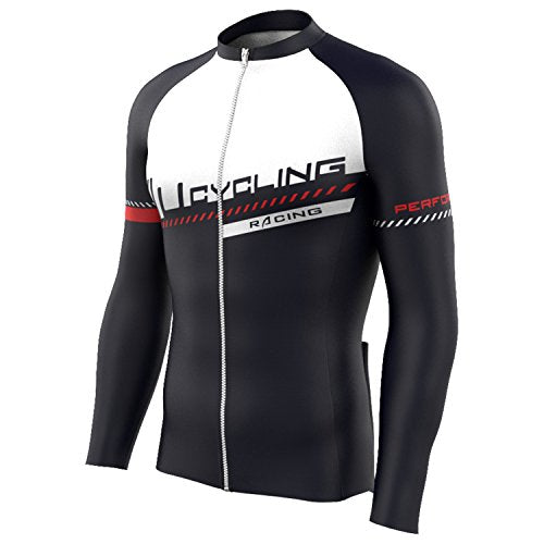 black long sleeve cycling jersey