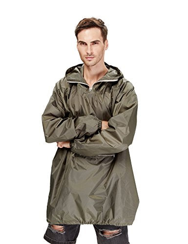 green parka raincoat