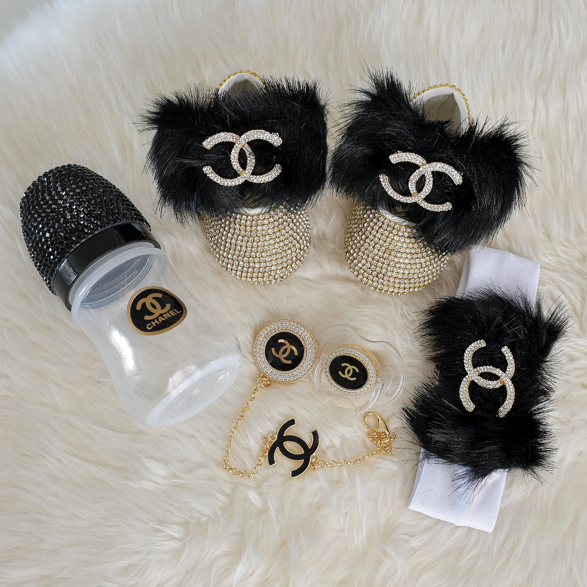 chanel baby shoes