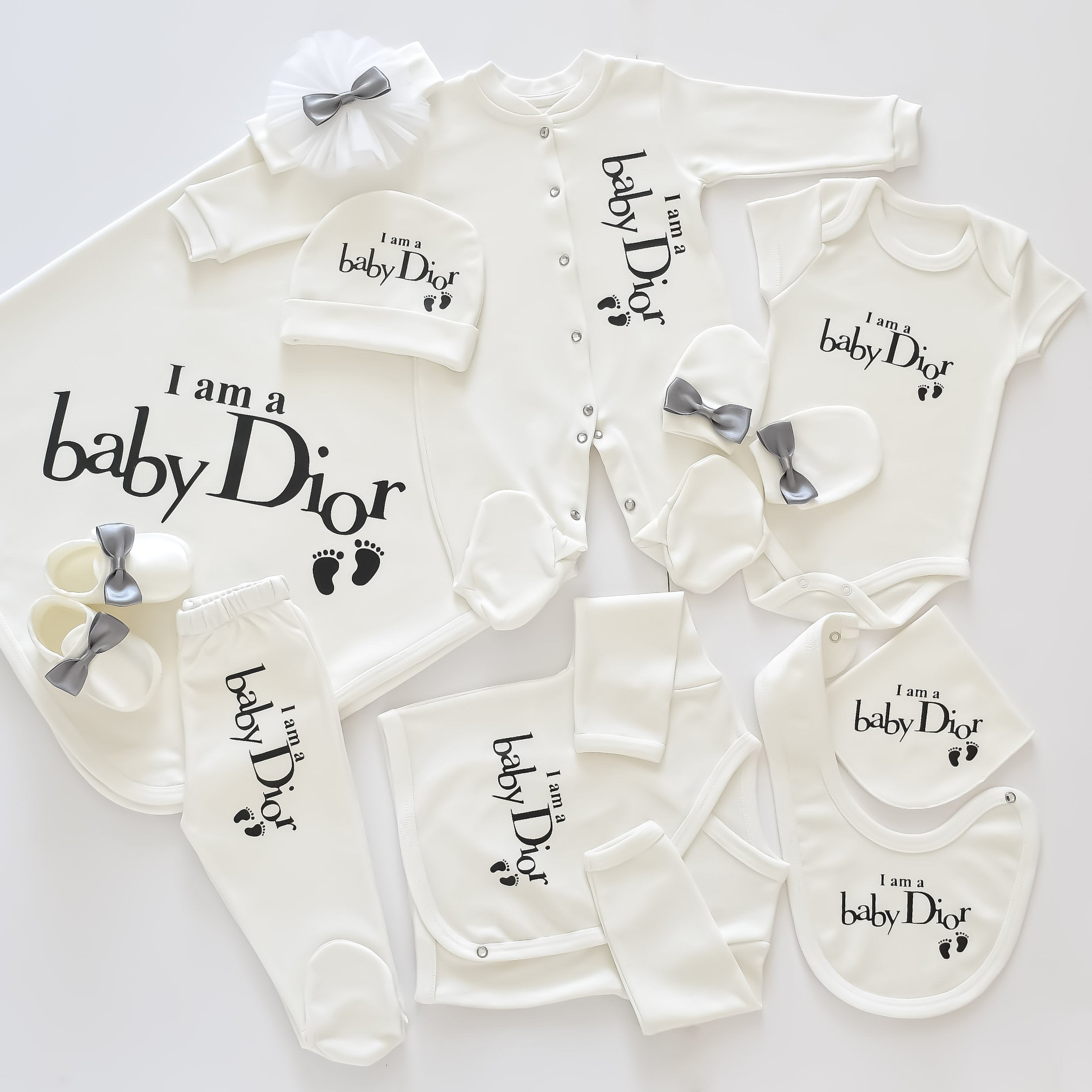 Baby Dior Inspired Newborn Baby Set 
