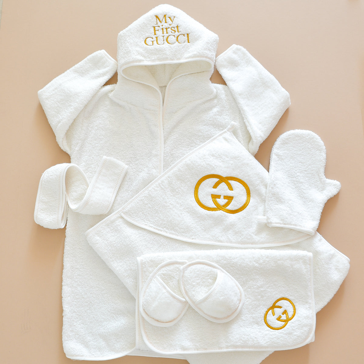 My First Gucci Baby Hooded Bathrobe Set – Tianoor