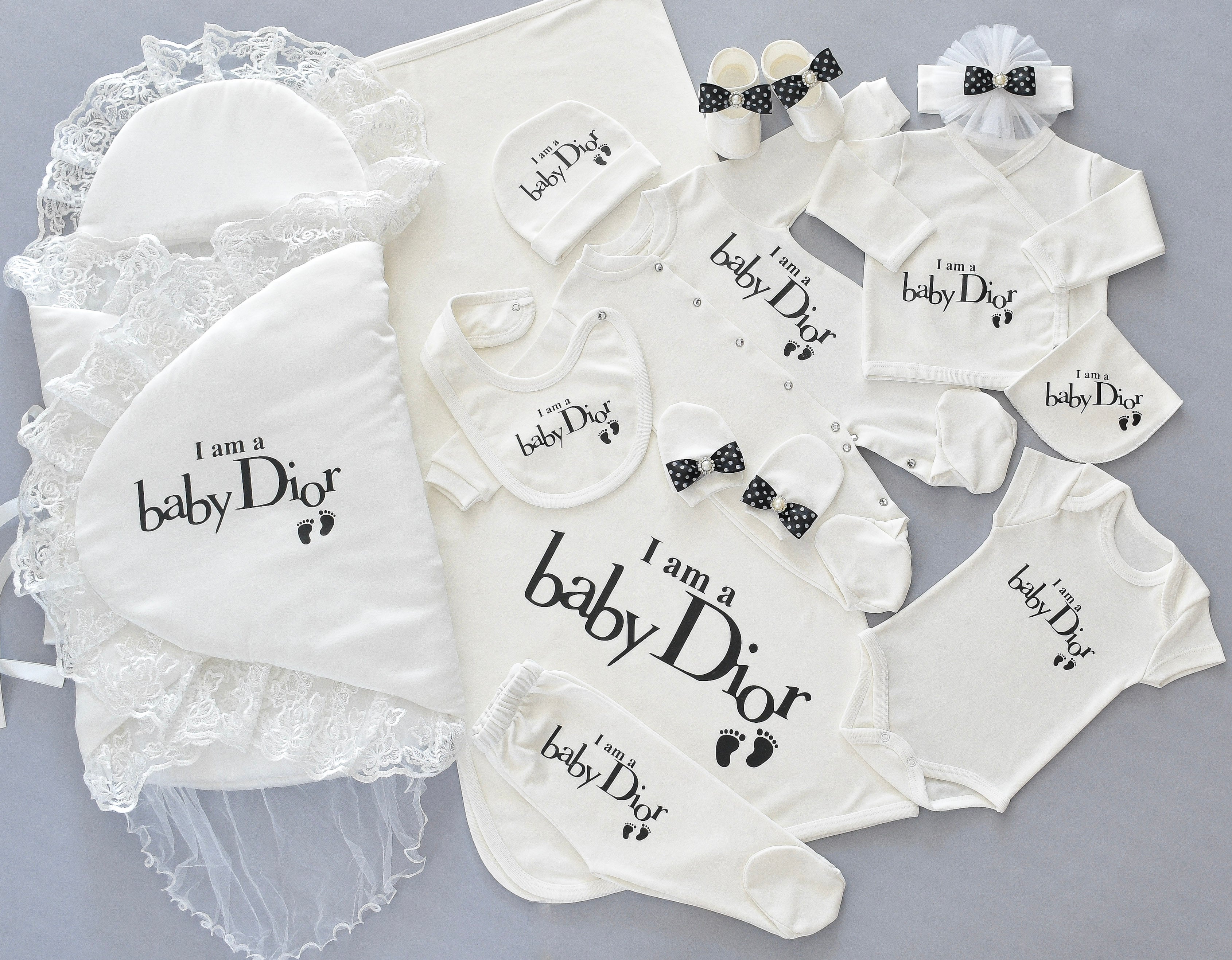 Baby Dior Inspired Newborn Baby Set 