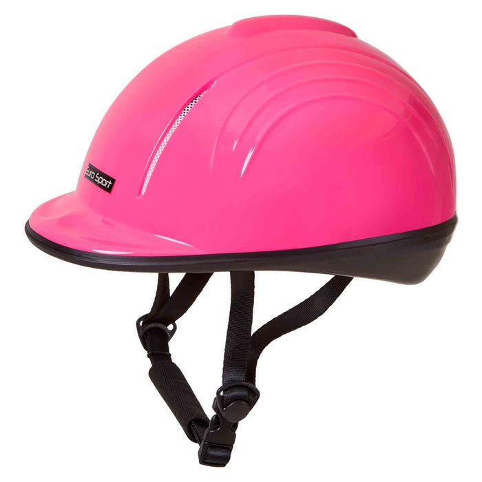 pink riding helmet equestrian