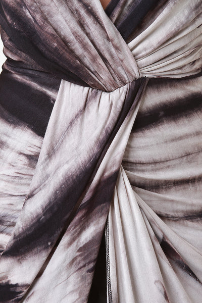 Jersey Knit Tie Dye Draped Tulip Maxi Dress – Natasha's Deals