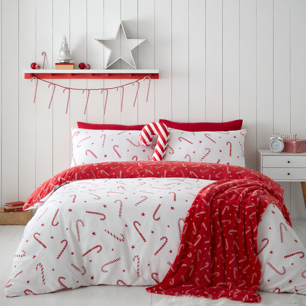 Image of Candy Cane Reversible Duvet