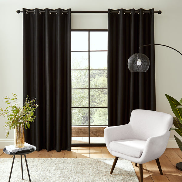 Image of Faux Silk Curtains<br>You Save 23%