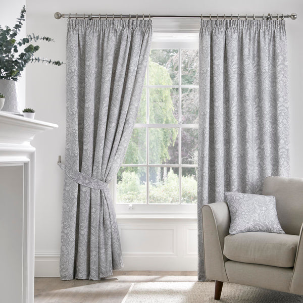 Image of Grey & White Curtains from
