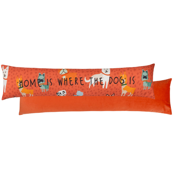 Image of Home Is Where The Dog Is<br>Velvet Draught Excluder