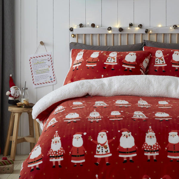 Image of Fleece Santa Bedding
