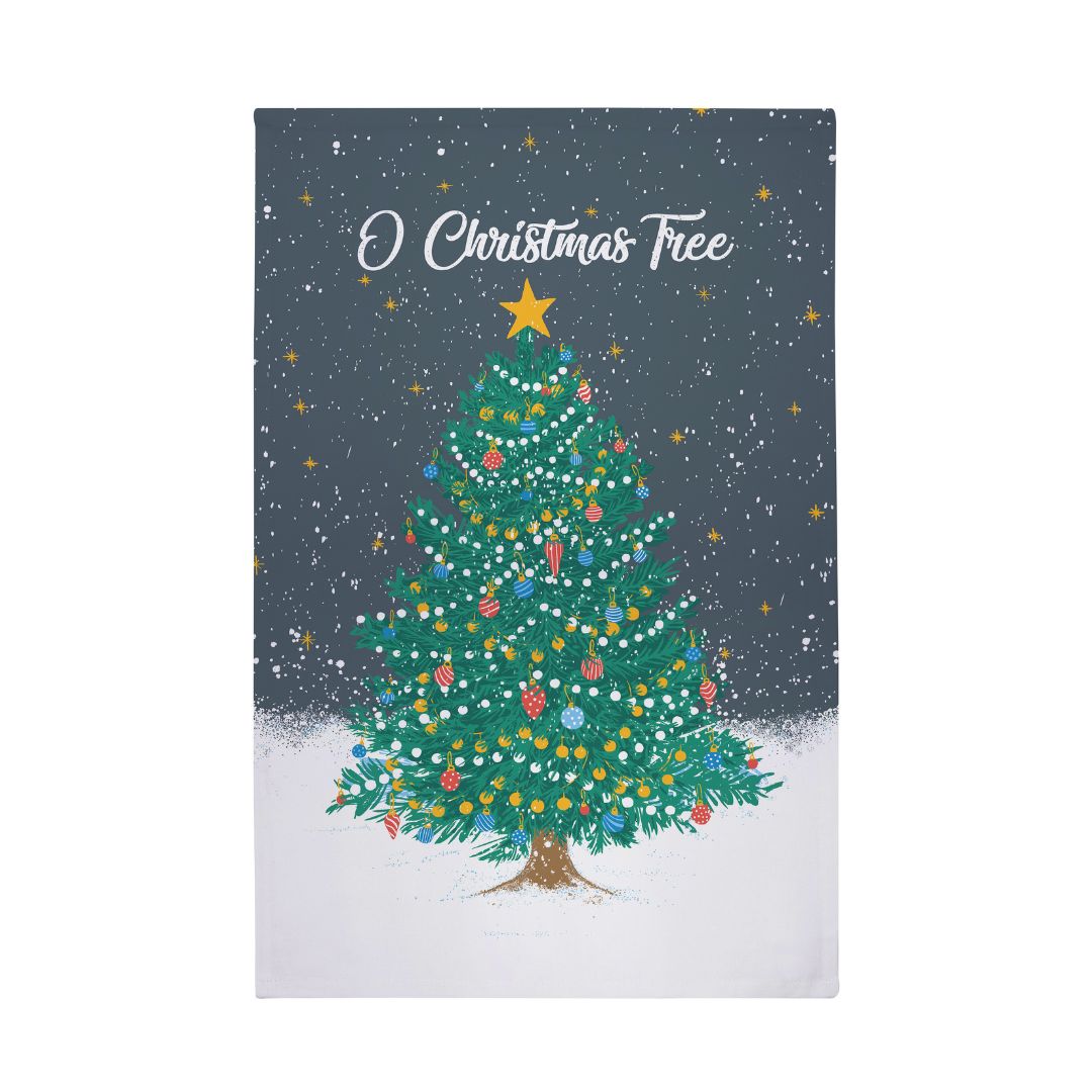 Ulster Weavers O Christmas Tree Tea Towel Blue & Green | Cheap UK ...