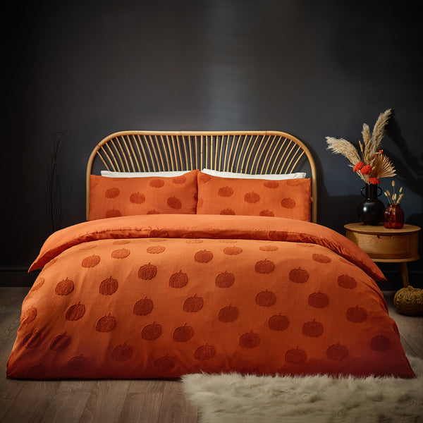 Image of Pumpkin Tufted Bedding from