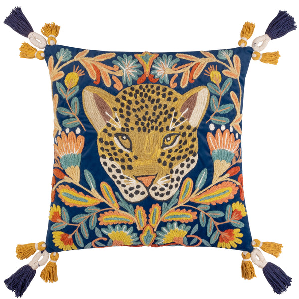 Image of NOW 22% OFF<br>Embroidered<br>Cheetah Cushion