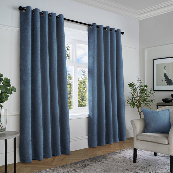 Image of Textured Chenille Curtains from