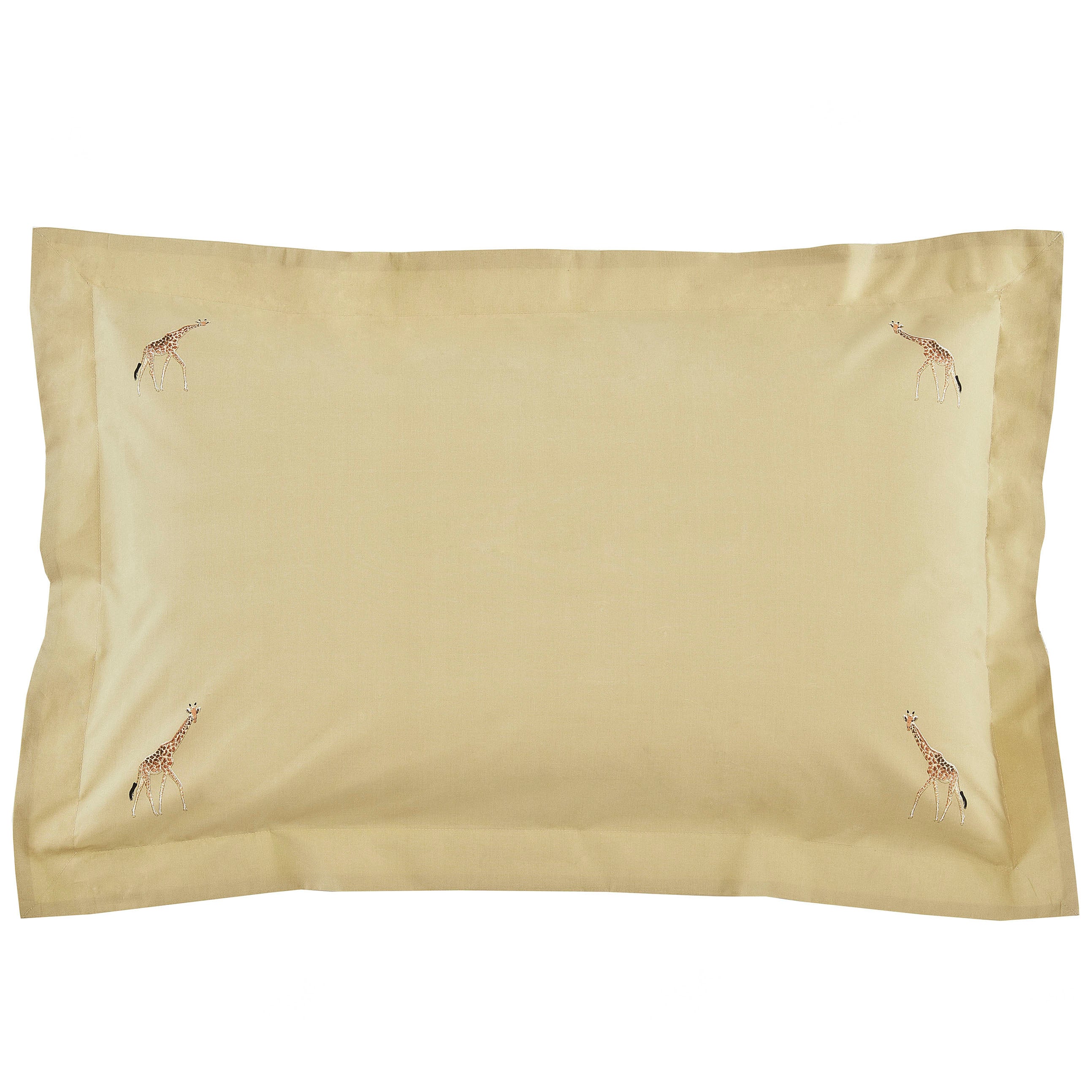 Sophie Allport ZSL Giraffe Pillowcase Mustard