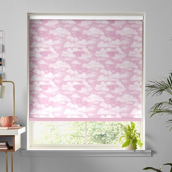 Skinnydip Clouds Made To Measure Roller Blind Pink