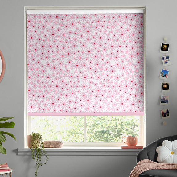 Skinnydip Daisy Made To Measure Blackout Roller Blind Pink