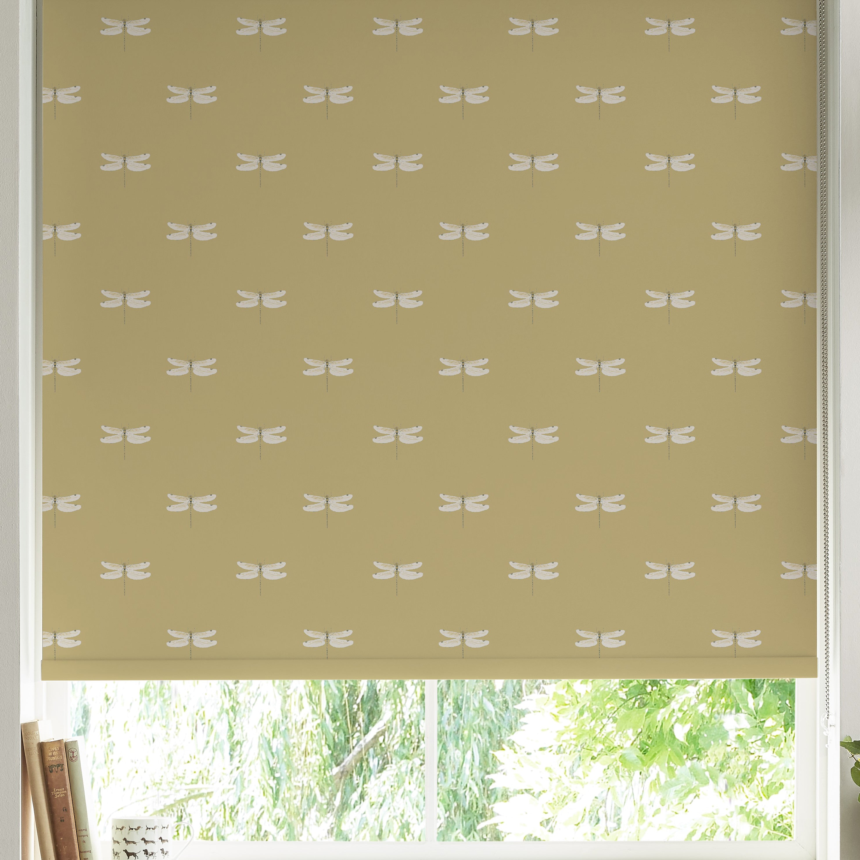 Sophie Allport Dragonfly Made To Measure Roller Blind Deep Mustard